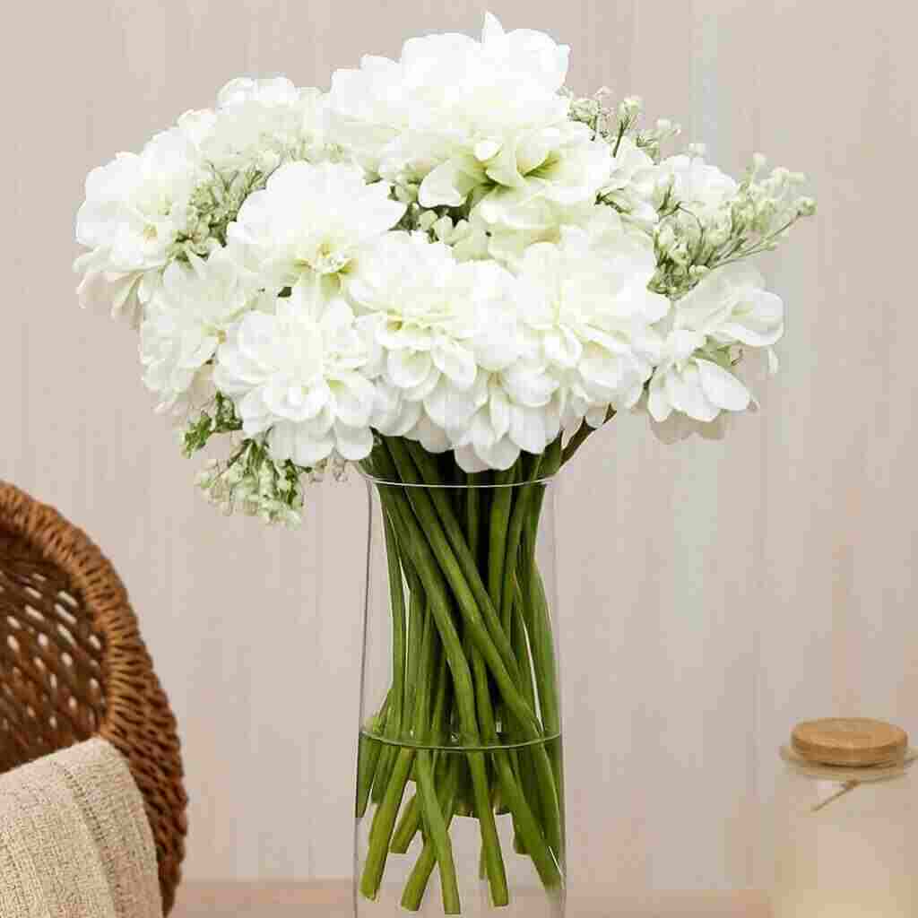 Artificial Dahlia Flower Bunch