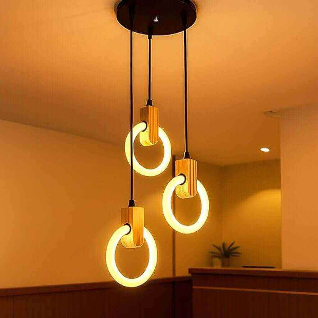 Lampmaster 3-Ring LED Pendant Light