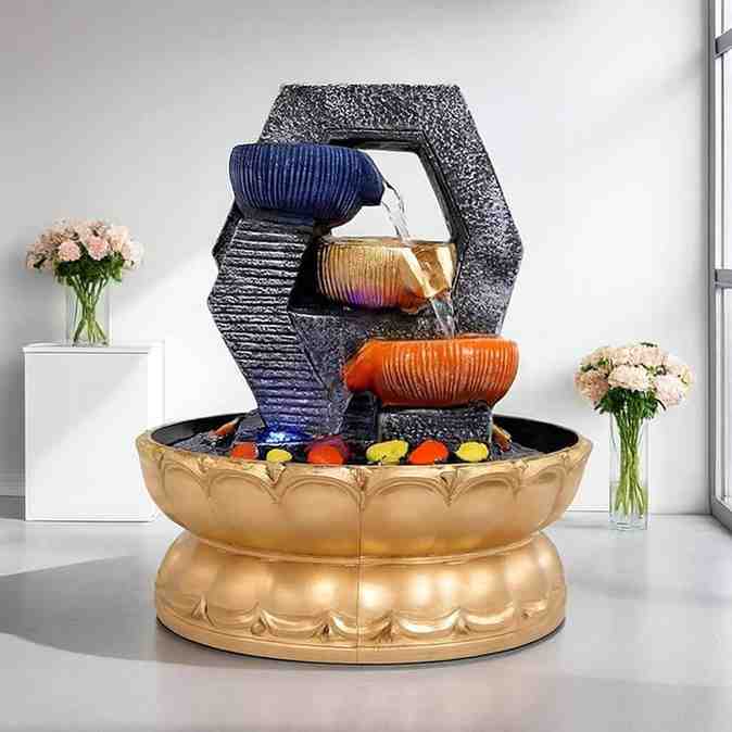 Spiral Tabletop Water Fountain